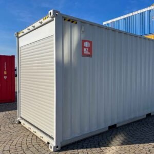 Contenedor de 20 pies High Cube con puertas enrollables